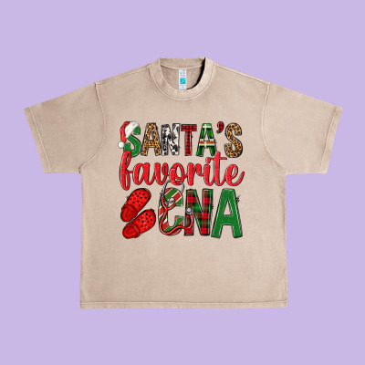 Santa's Favorite Cna Urban Heavy Tee Designed By Bundleandbundleshop