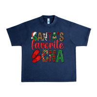Navy Santa's Favorite Cna Urban Heavy Tee - BundleAndBundleShop
