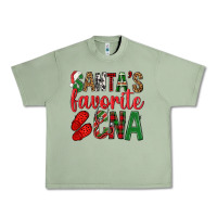 Oil Green Santa's Favorite Cna Urban Heavy Tee - BundleAndBundleShop