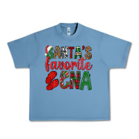 Pebble Blue Santa's Favorite Cna Urban Heavy Tee - BundleAndBundleShop