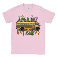 Bubblegum Pink this is how i roll school bus camouflage Classic Tee - Artiststas