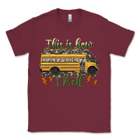 Burgundy this is how i roll school bus camouflage Classic Tee - Artiststas
