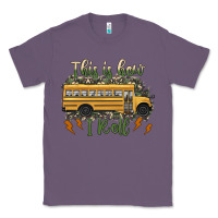 Lavender this is how i roll school bus camouflage Classic Tee - Artiststas