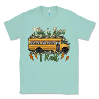 Seafoam this is how i roll school bus camouflage Classic Tee - Artiststas