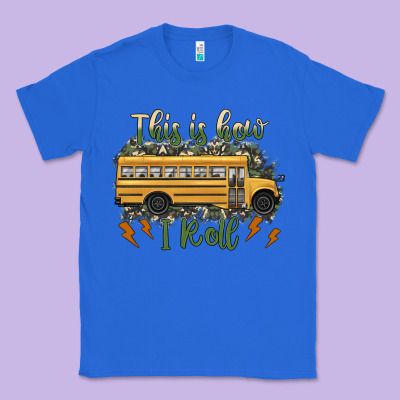 This Is How I Roll School Bus Camouflage Classic Tee Designed By Artiststas