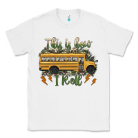 White this is how i roll school bus camouflage Classic Tee - Artiststas