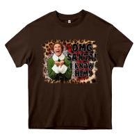 Chocolate Brown omg santa i know him elf Heavy Core Tee - CowGirlArtShop