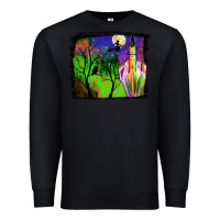 Black halloween background Premium Sweatshirt - JahusDesignShop