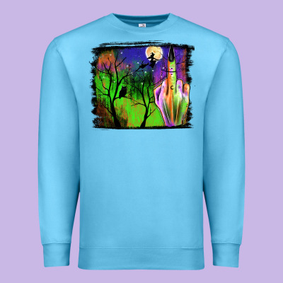 Halloween Background Premium Sweatshirt Designed By Jahusdesignshop