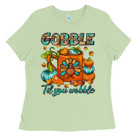 Matcha Gobble Til You Wobble Coffee Mug Ladies Tee - FaDigitalArtStudio