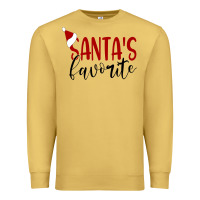 Antique Gold Santa's Favorite Ho Premium Sweatshirt - DesigneFamous