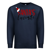 Navy Santa's Favorite Ho Premium Sweatshirt - DesigneFamous