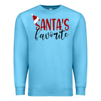 Ocean Blue Santa's Favorite Ho Premium Sweatshirt - DesigneFamous