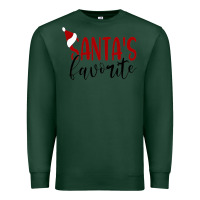 Sports Green Santa's Favorite Ho Premium Sweatshirt - DesigneFamous