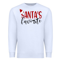 White Santa's Favorite Ho Premium Sweatshirt - DesigneFamous
