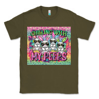 Army Green Easter Day Chilling with my peeps Classic Tee - CowGirlArtShop