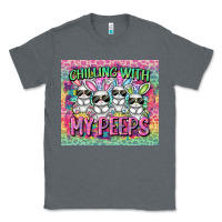 Charcoal Heather Easter Day Chilling with my peeps Classic Tee - CowGirlArtShop