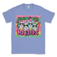 Colony Blue Easter Day Chilling with my peeps Classic Tee - CowGirlArtShop