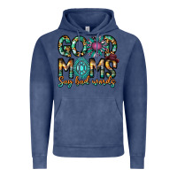 Vintage Denim Good Moms Say Bad Words Vintage Hoodie - CowhideDigitalArt