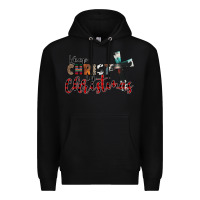 Black keep christ in christmas Premium Hoodie - CowhideDigitalArt