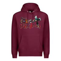 Burgundy keep christ in christmas Premium Hoodie - CowhideDigitalArt