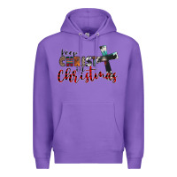 Purple keep christ in christmas Premium Hoodie - CowhideDigitalArt