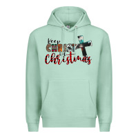 Seafoam keep christ in christmas Premium Hoodie - CowhideDigitalArt
