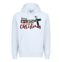 White keep christ in christmas Premium Hoodie - CowhideDigitalArt