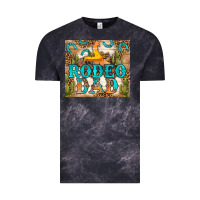 Cloud Black Western Rodeo Dad Tumbler Vintage Tee - BundleAndBundleShop