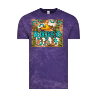 Cloud Purple Western Rodeo Dad Tumbler Vintage Tee - BundleAndBundleShop