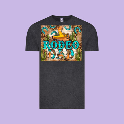 Western Rodeo Dad Tumbler Vintage Tee Designed By Bundleandbundleshop