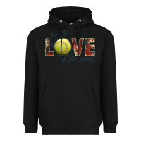 Black softball love of the game Heavyweight Hoodie - JahusDesignShop