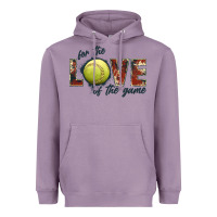 Lavender softball love of the game Heavyweight Hoodie - JahusDesignShop