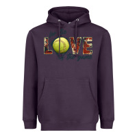 Plum softball love of the game Heavyweight Hoodie - JahusDesignShop