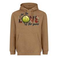 Softball Love Of The Game Heavyweight Hoodie | Teevron