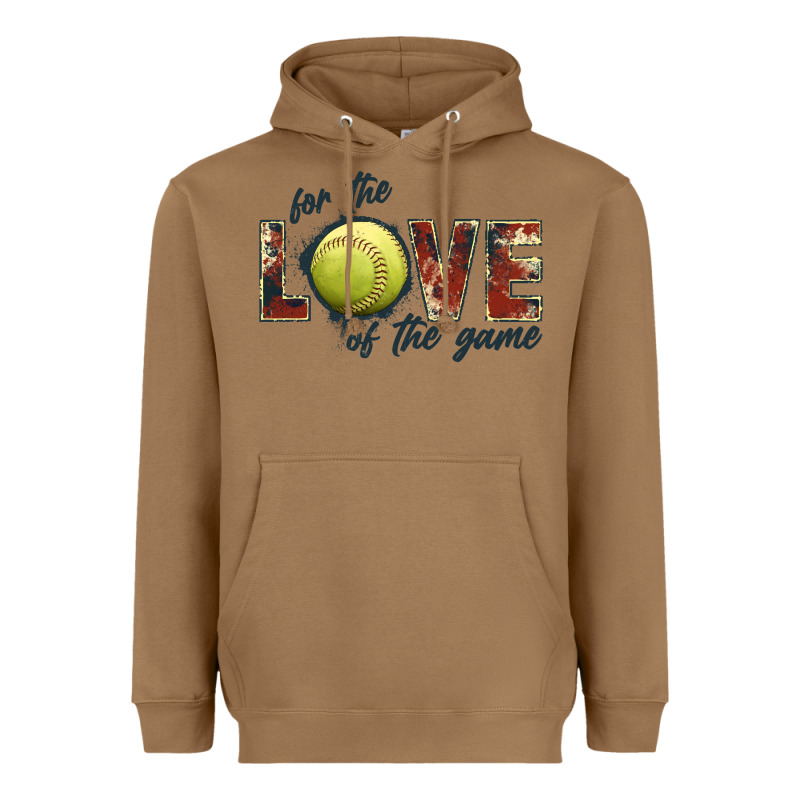 Softball Love Of The Game Heavyweight Hoodie by JahusDesignShop | Teevron