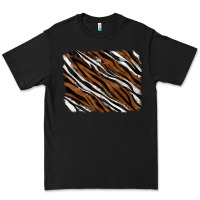 Black Tiger zebra background Premium Tee - RanaPortraitStore