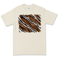 Bone Tiger zebra background Premium Tee - RanaPortraitStore