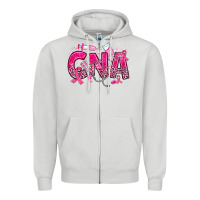 Dove Grey breast cancer cna certified nursing assistant Zipper Hoodie - JahusDesignShop