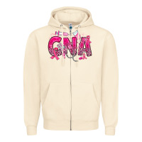 Sandshell breast cancer cna certified nursing assistant Zipper Hoodie - JahusDesignShop