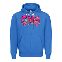 True Royal breast cancer cna certified nursing assistant Zipper Hoodie - JahusDesignShop
