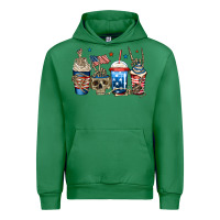 Emerald 4th of july skeleton coffee cups Urban Hoodie - Jasminsmagicworld