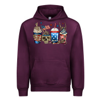 Mauve Wine 4th of july skeleton coffee cups Urban Hoodie - Jasminsmagicworld