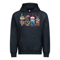 Navy 4th of july skeleton coffee cups Urban Hoodie - Jasminsmagicworld