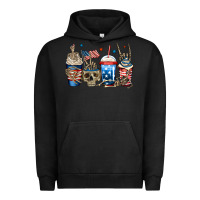 Pigment Black 4th of july skeleton coffee cups Urban Hoodie - Jasminsmagicworld