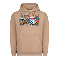 Pigment Burro 4th of july skeleton coffee cups Urban Hoodie - Jasminsmagicworld