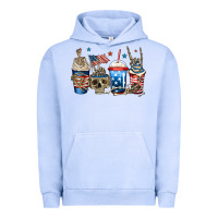 Pigment Grape Ice 4th of july skeleton coffee cups Urban Hoodie - Jasminsmagicworld