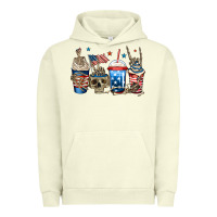 Pigment Pistachio 4th of july skeleton coffee cups Urban Hoodie - Jasminsmagicworld