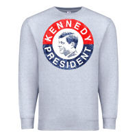 Heather Grey vintage 1960 kennedy for president Premium Sweatshirt - DesigneFamous