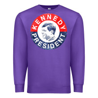 Purple vintage 1960 kennedy for president Premium Sweatshirt - DesigneFamous